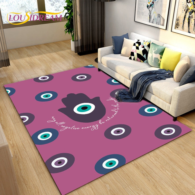 Evil Eye 3d Printed Classic Rugs