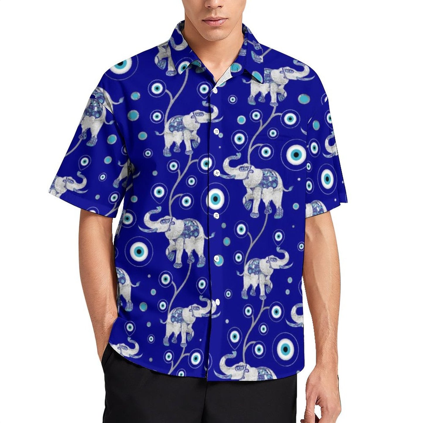 greek evil eye casual shirts