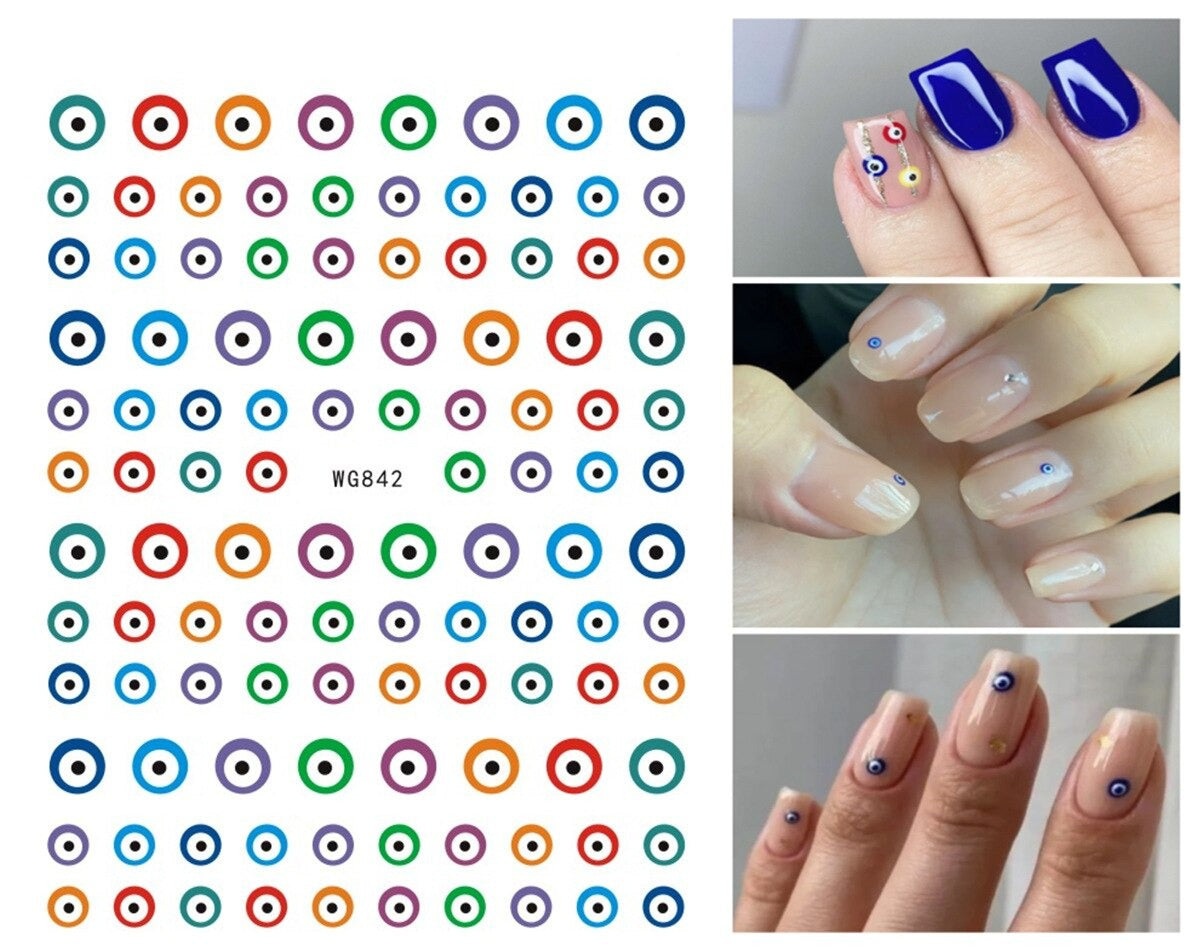 Evil Eye Nail Art Sticker