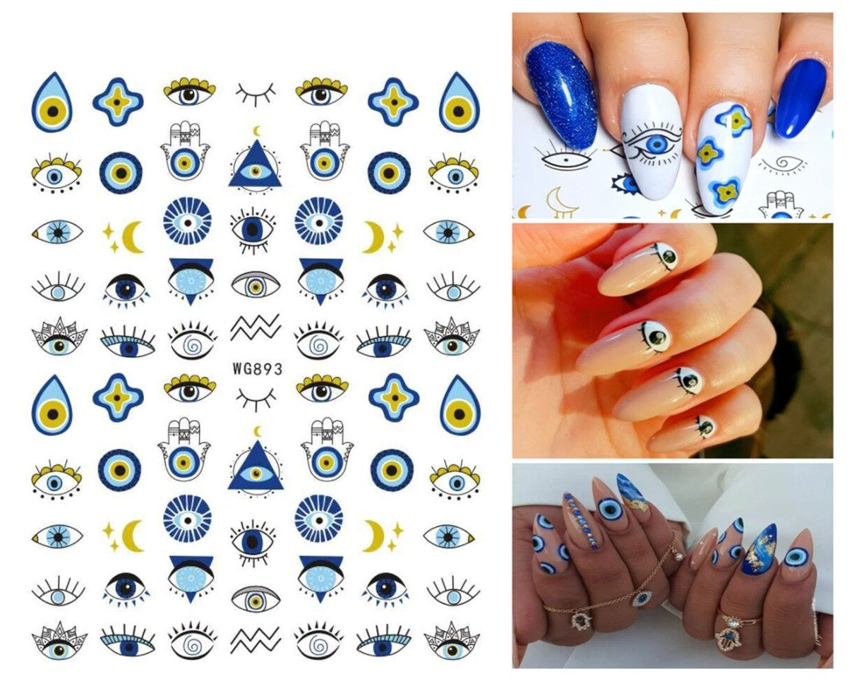 Evil Eye Nail Art Sticker