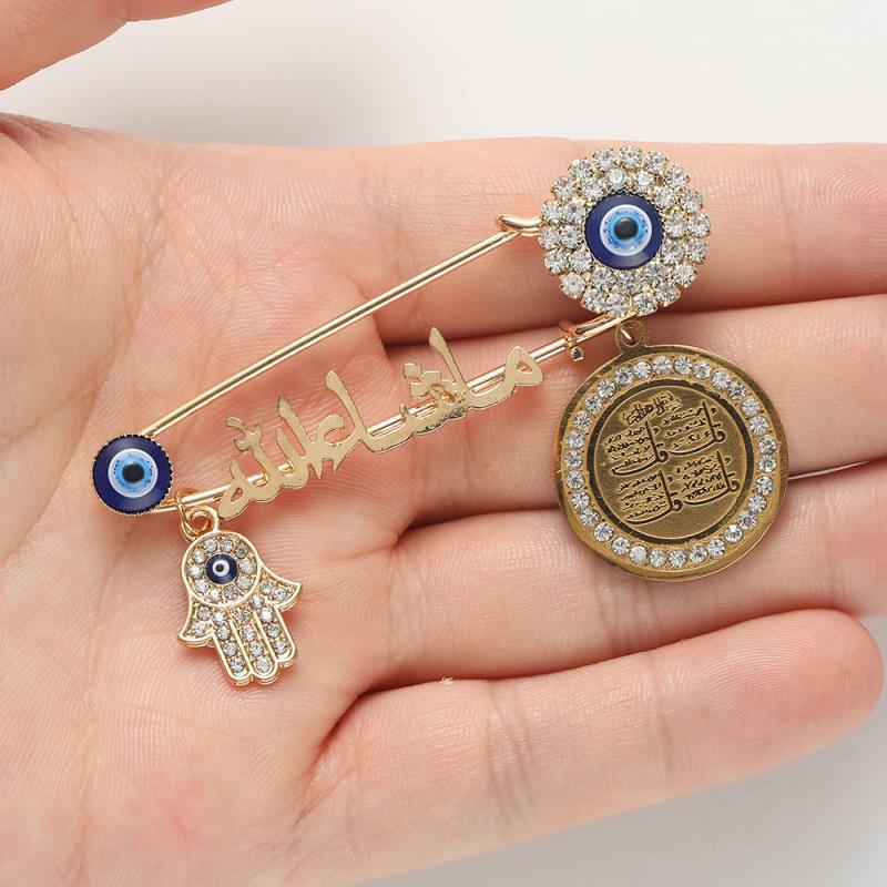 Evil Eye Arabic Religious brooch pins