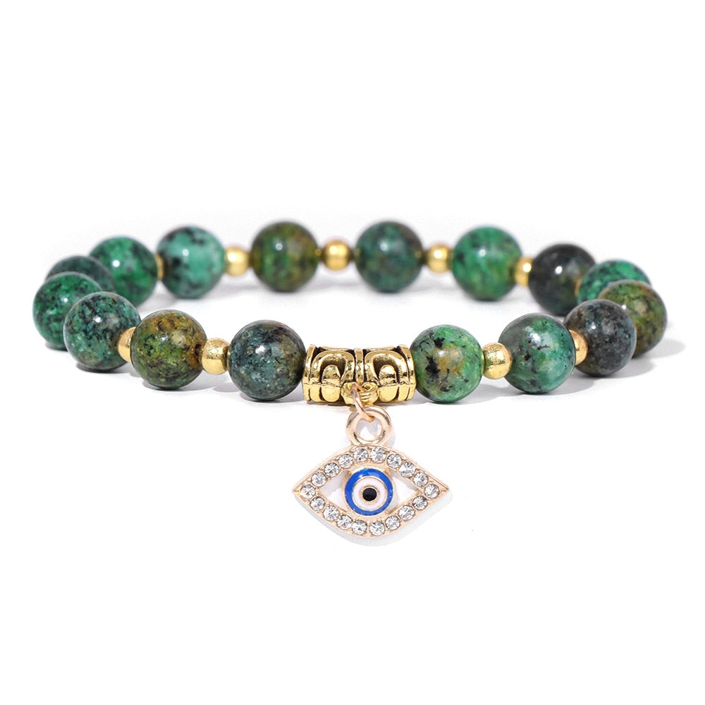 Talisman Evil Eye Charm Stone Bracelets