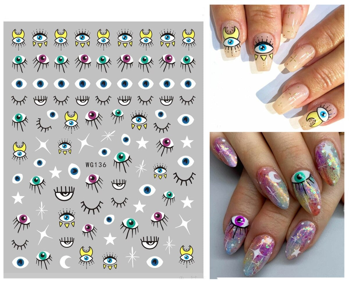 Evil Eye Nail Art Sticker