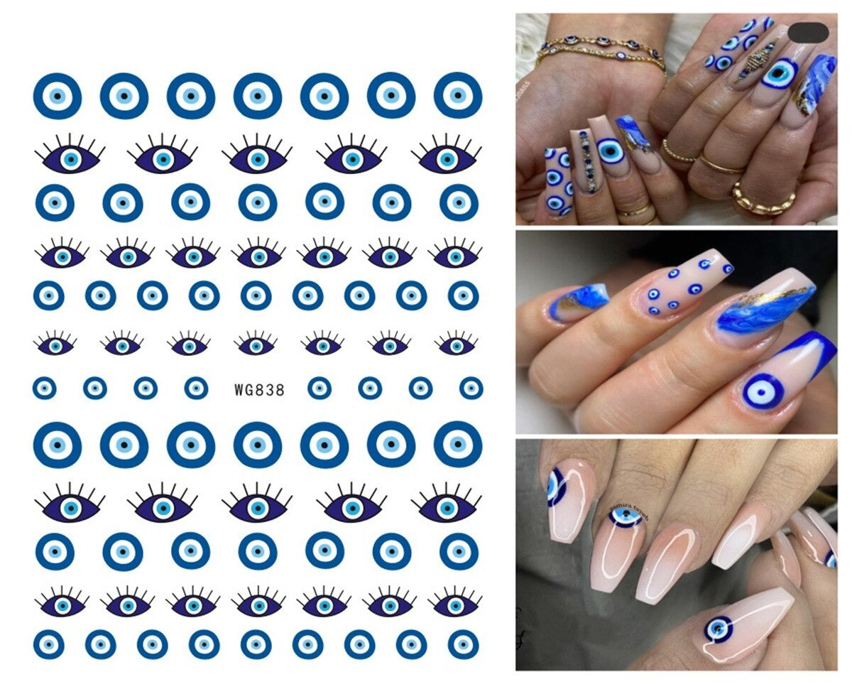 Evil Eye Nail Art Sticker