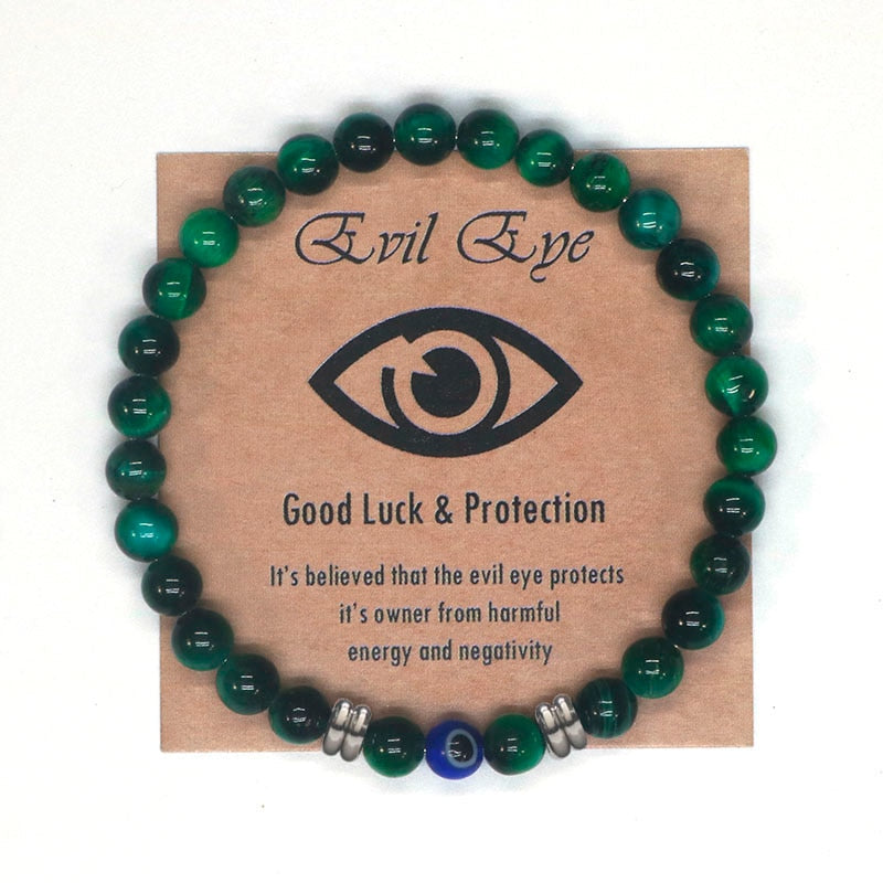 Turkish Evil Eye Precious Stone Bracelet