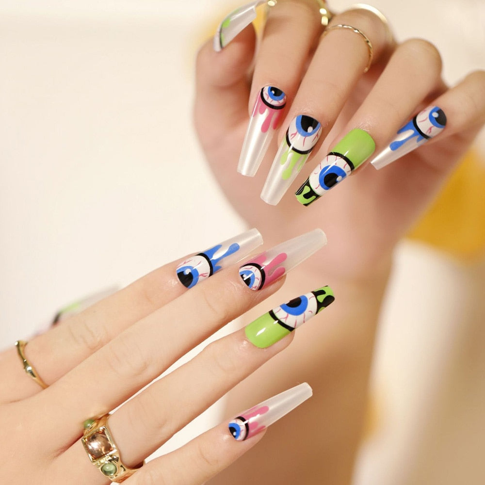 evil eye wearable nails