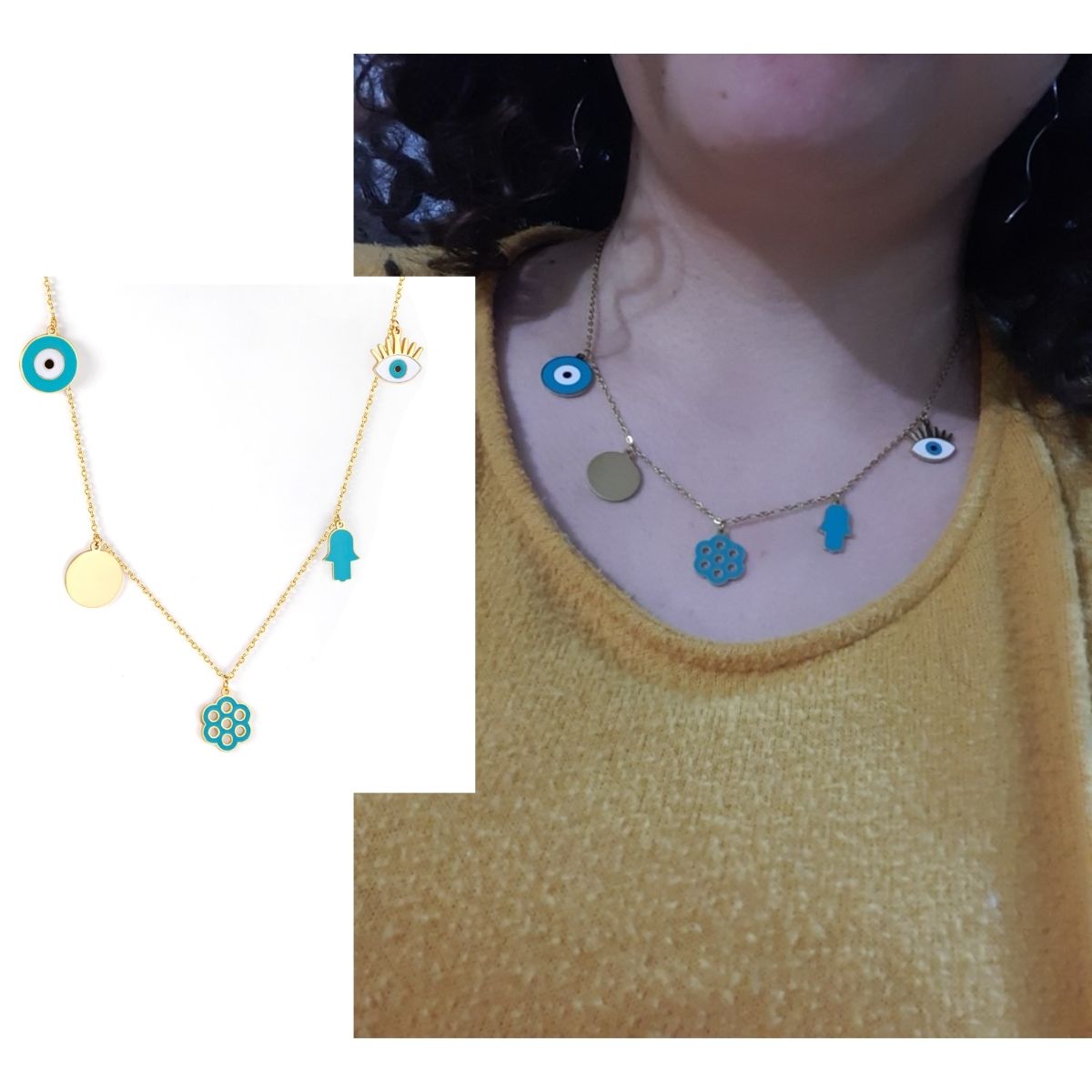 evil eye stylish pendant necklace