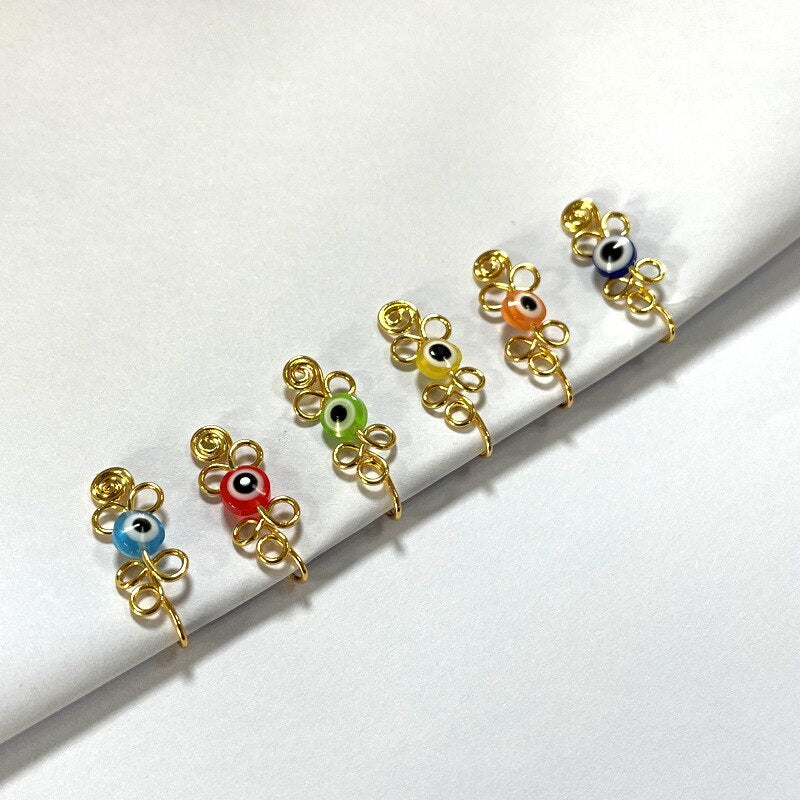Evil Eye Steel Nose Cuff