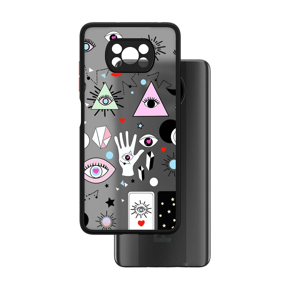 multiple printed evil eye phone case