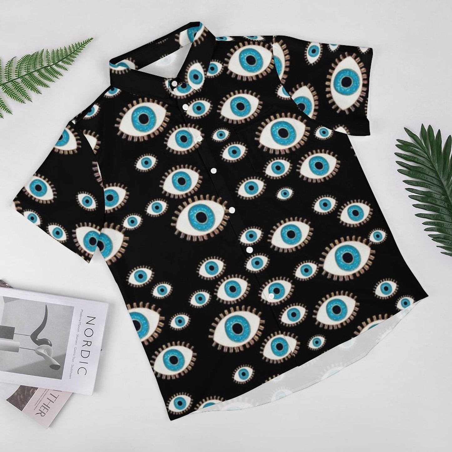 greek evil eye casual shirts