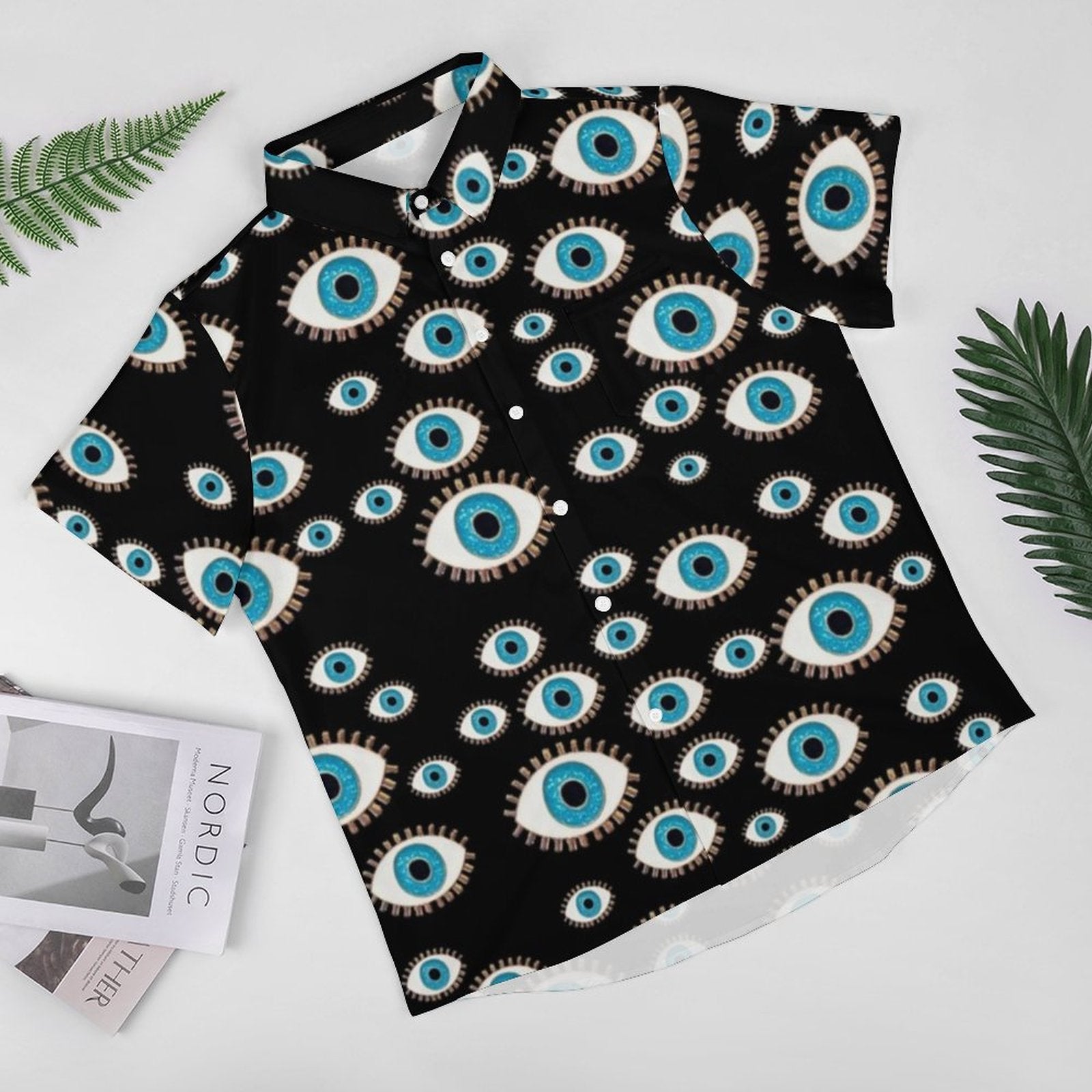greek evil eye casual shirts