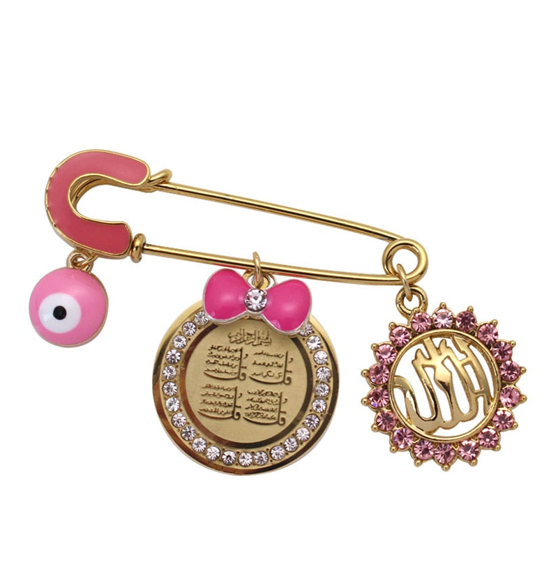 Muslim Mashallah Evil Eye Brooch Amulet