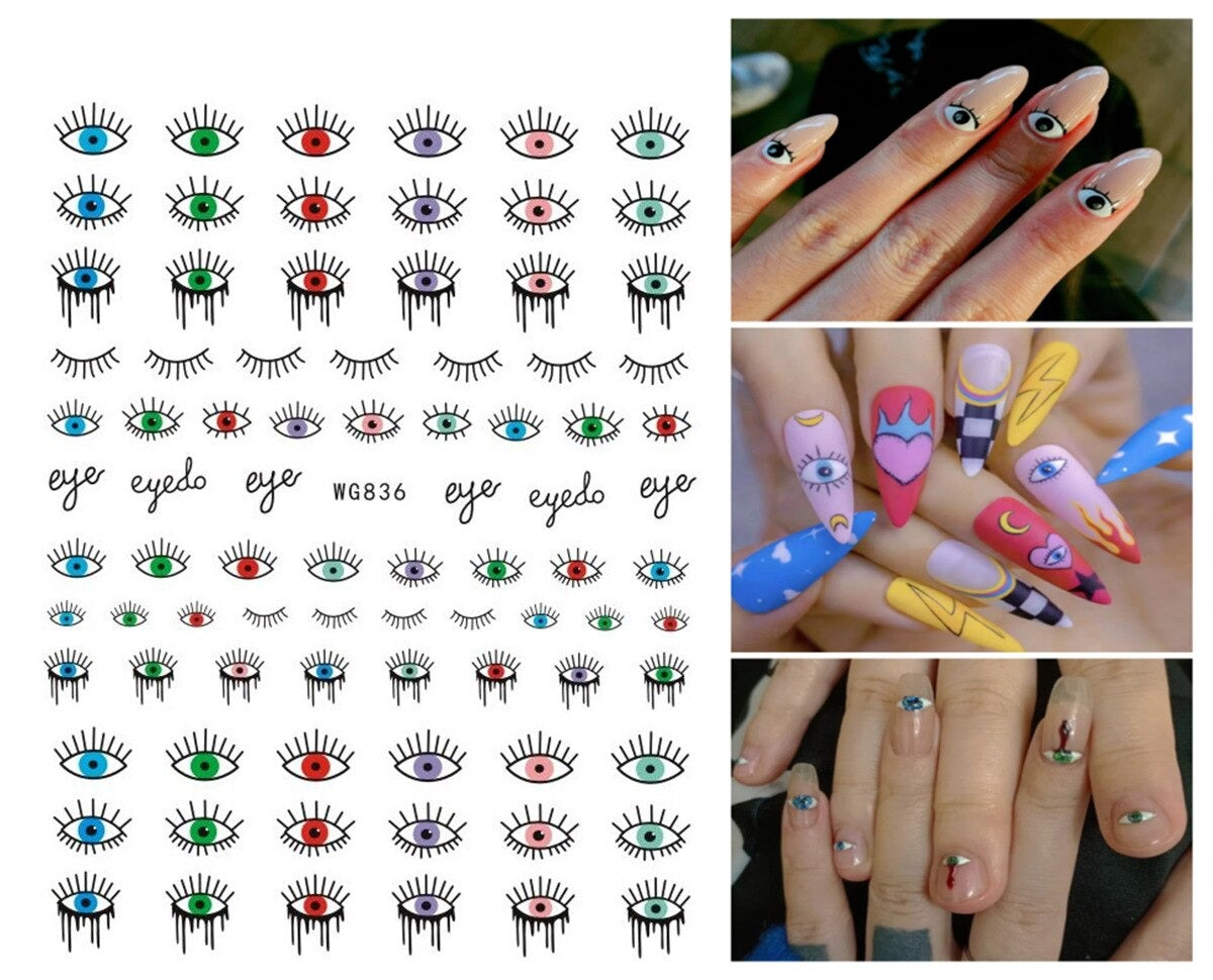 Evil Eye Nail Art Sticker