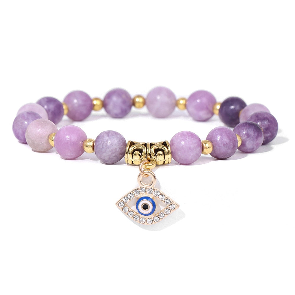 Talisman Evil Eye Charm Stone Bracelets
