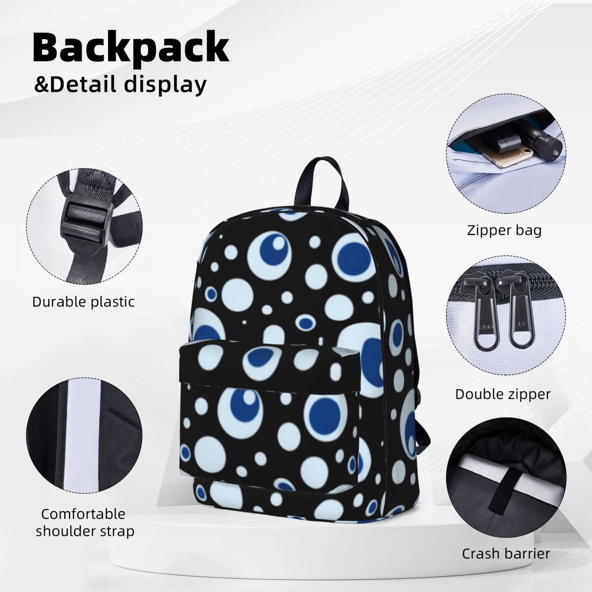 Evil Eye Classic High School Bags