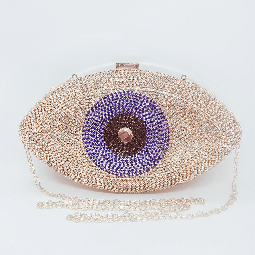 Evil Eye Velvet Clutch