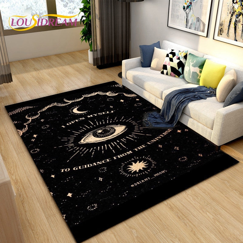 Evil Eye Unique Designs Non-slip Rugs