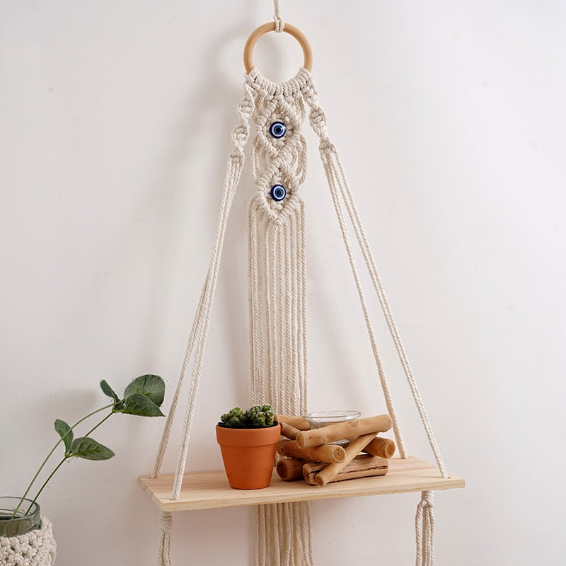Evil Eye Wall Hanging Shelf