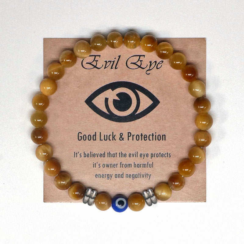 Turkish Evil Eye Precious Stone Bracelet