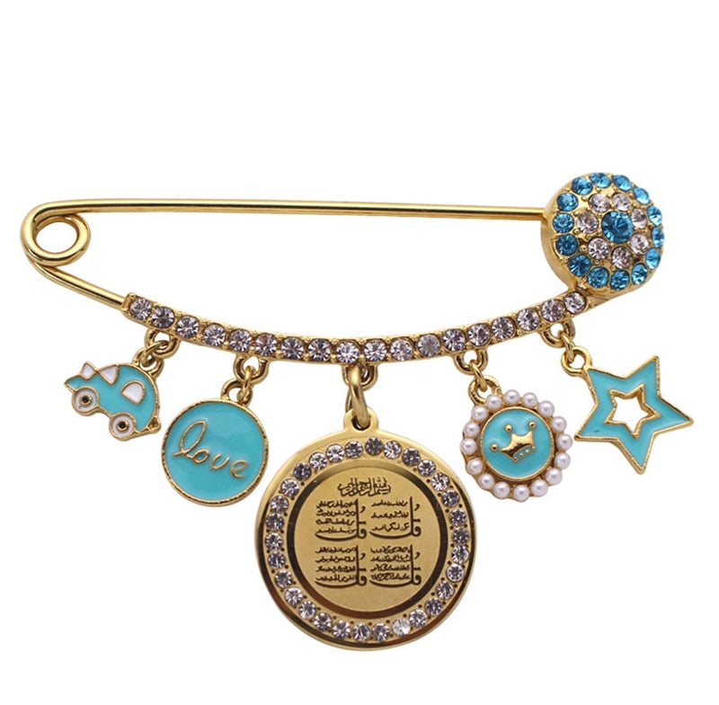 Muslim Mashallah Evil Eye Brooch Amulet