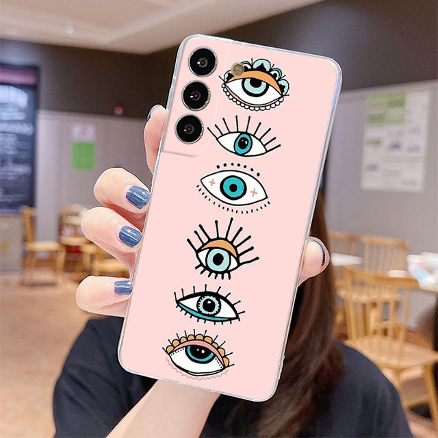 samsung ladies evil eye phone case