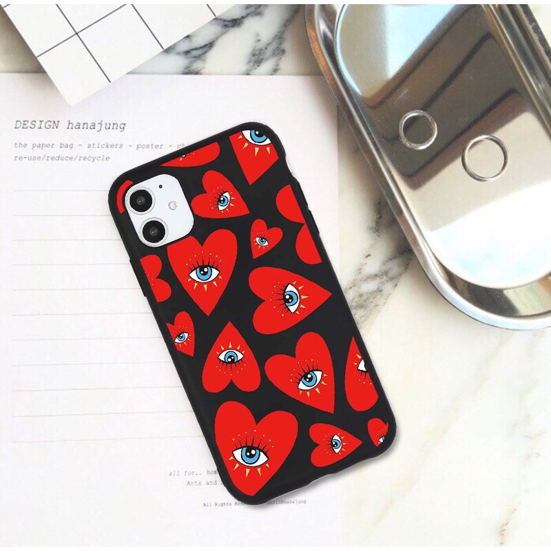 heart evil eye phone case