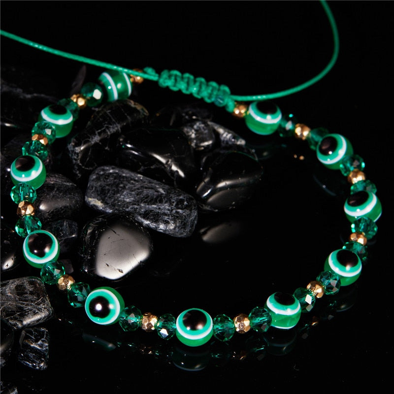 Classic Greek Eye Talisman Beaded Bracelet