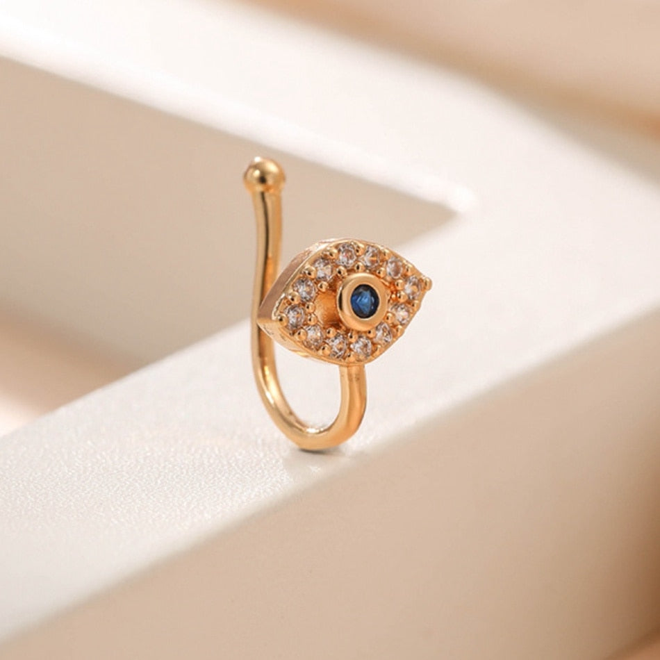 Ethnic evil eye nosecuff