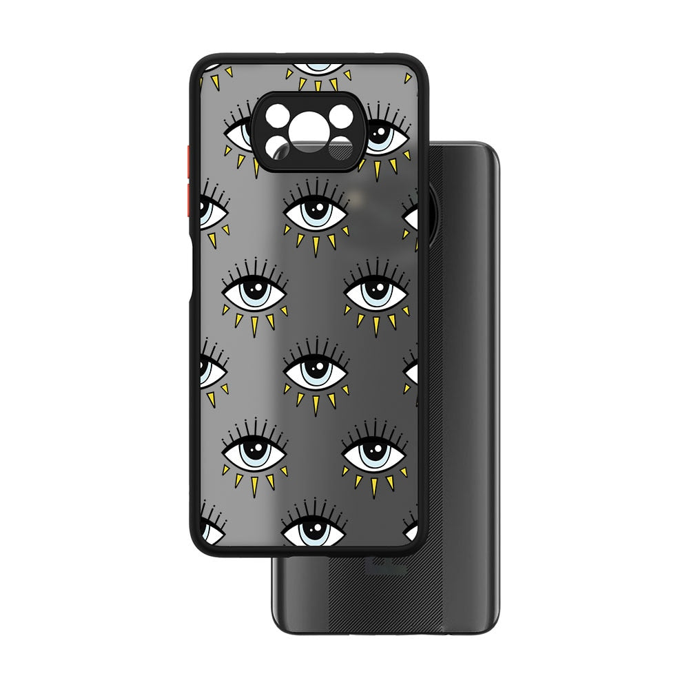 multiple printed evil eye phone case