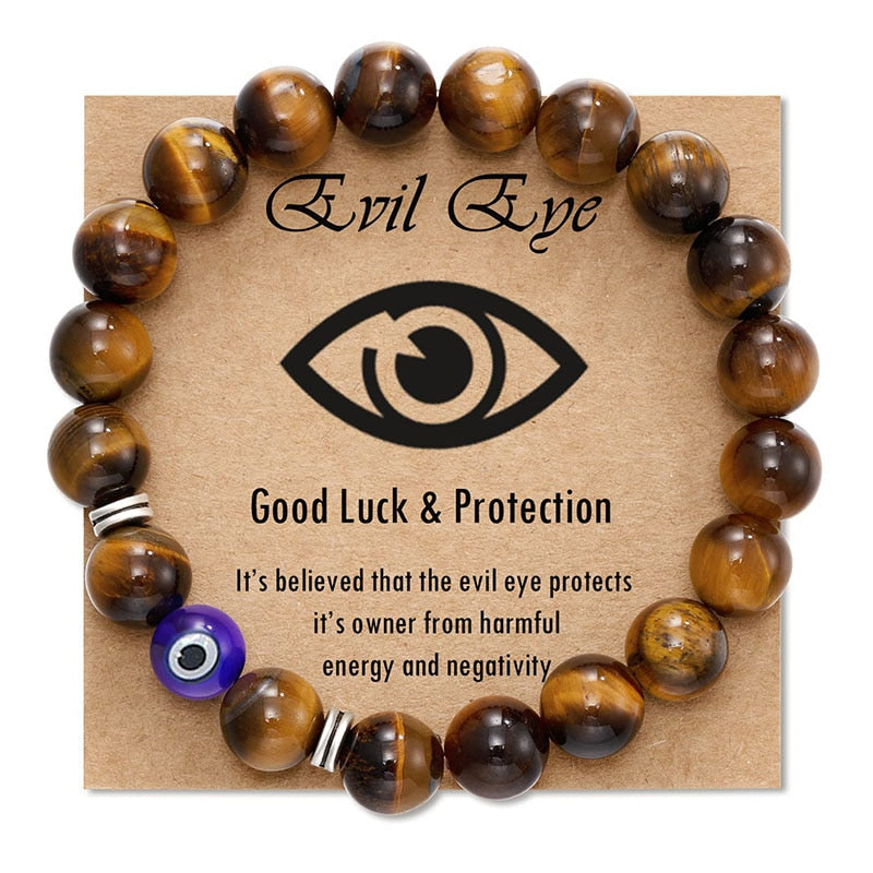 Turkish Evil Eye Precious Stone Bracelet