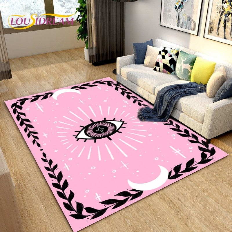 Evil Eye Unique Designs Non-slip Rugs