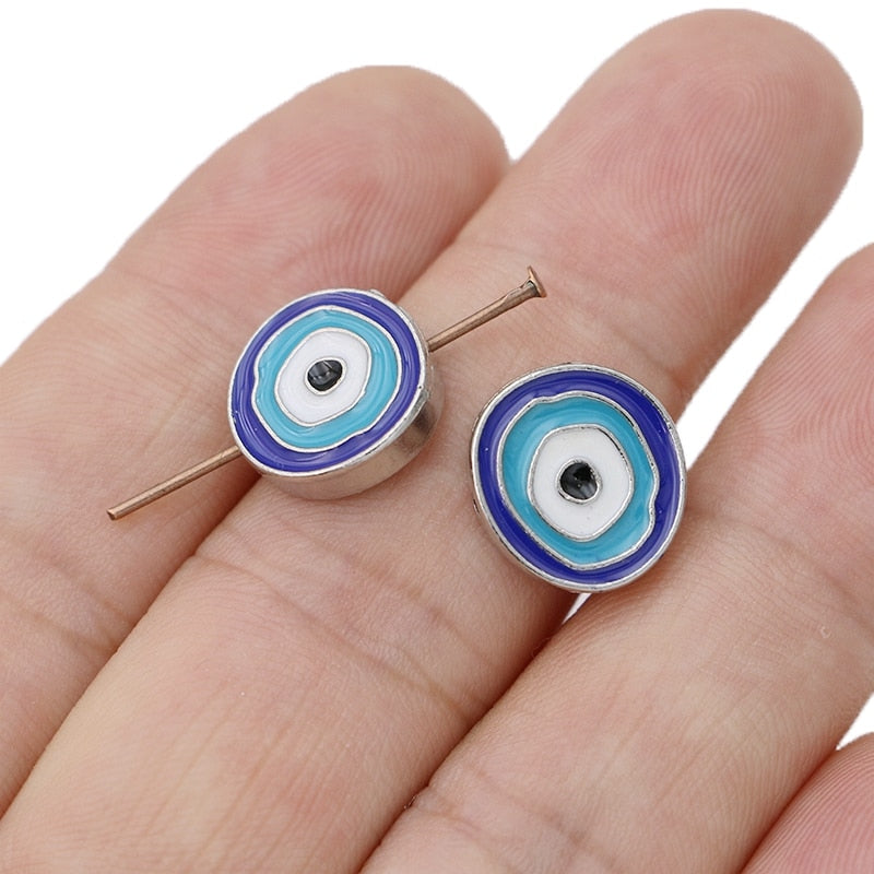 Gold Plated Evil Eye Beads