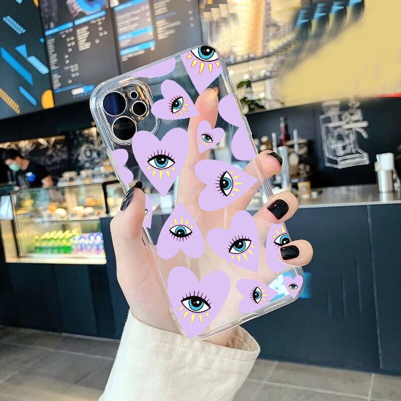 heart evil eye phone case