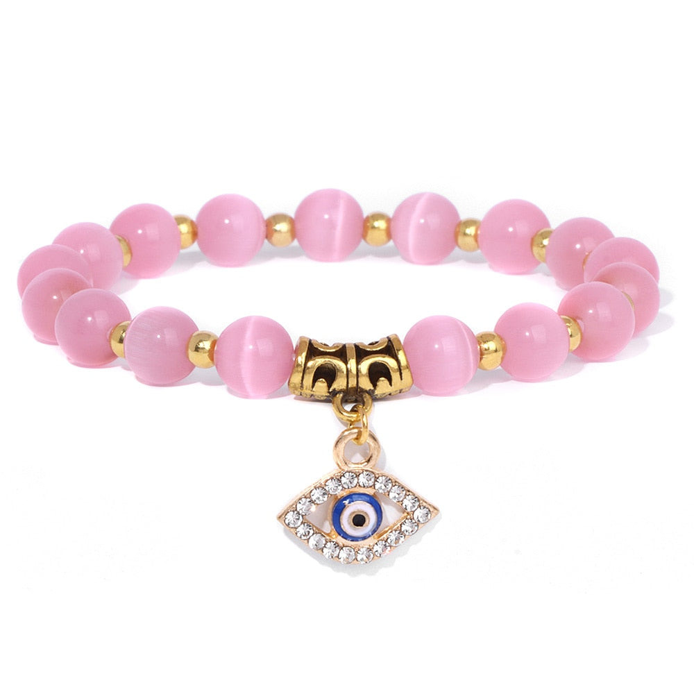 Talisman Evil Eye Charm Stone Bracelets3.