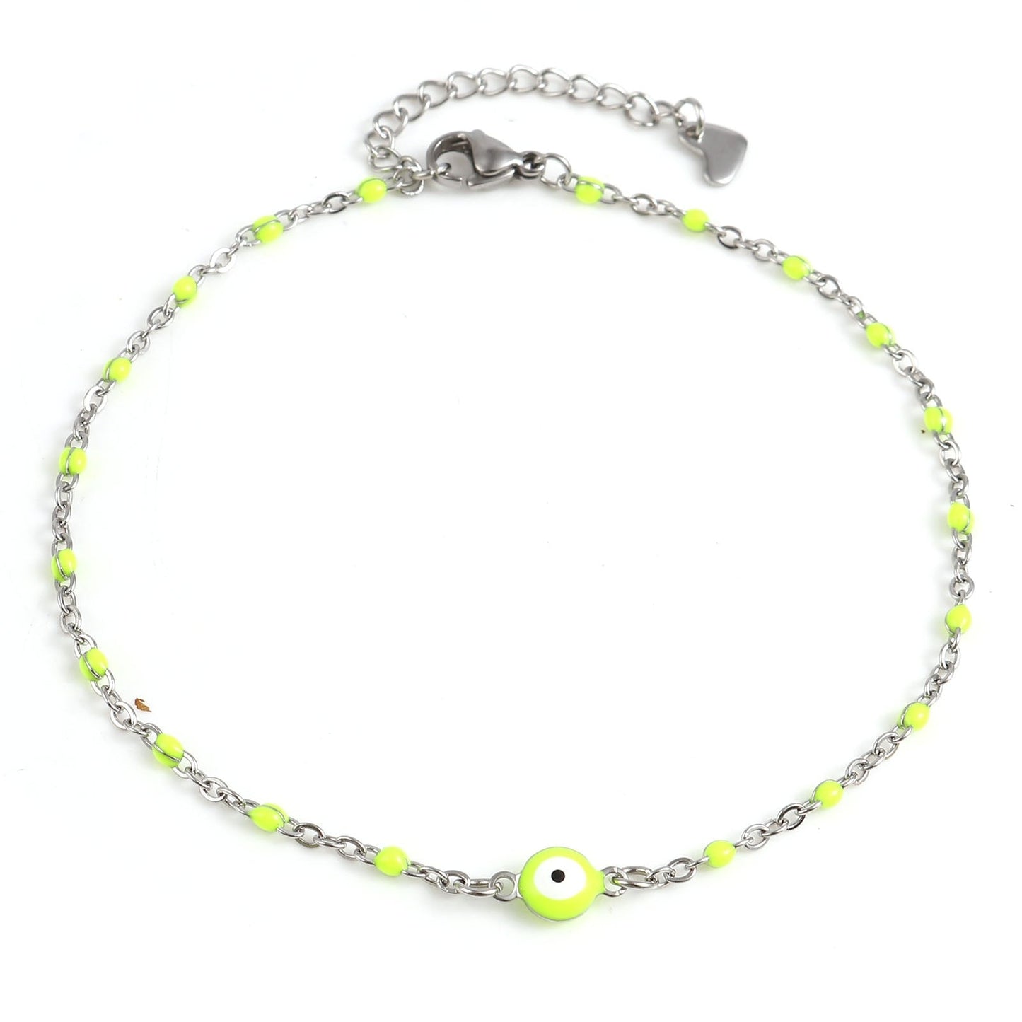 Multicolor Round Evil Eye Anklet.