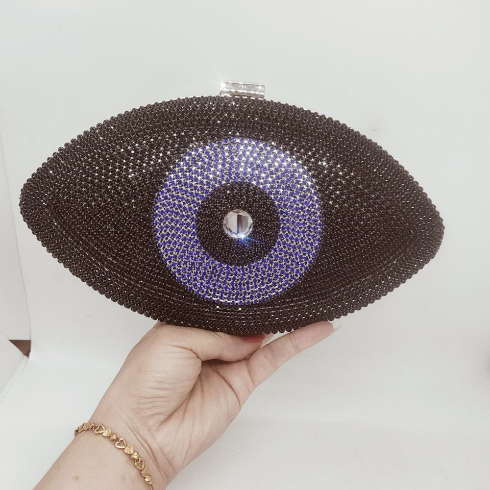 Evil Eye Velvet Clutch