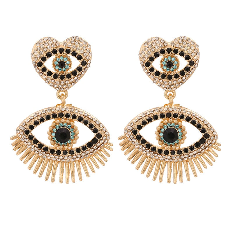 Cute Shape Evil Eye Drop Earrings
