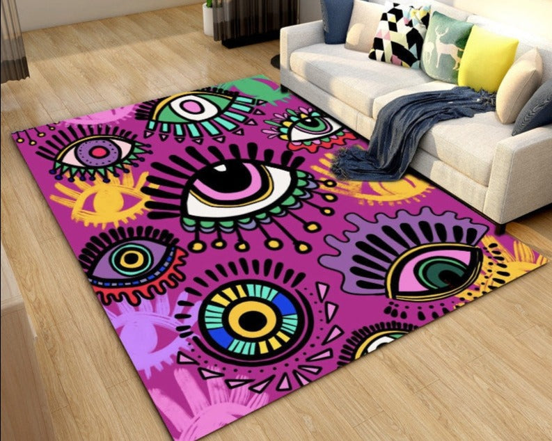 Colorful Evil Eye Rugs