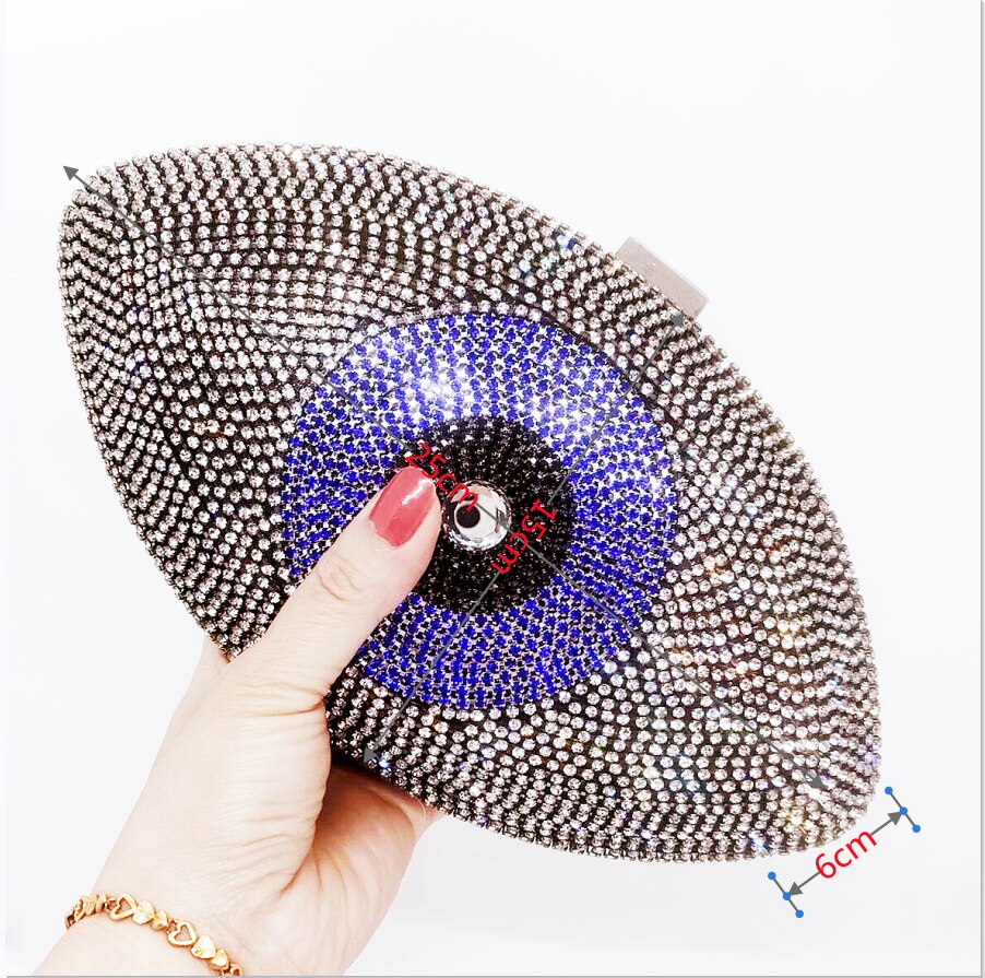 Evil Eye Velvet Clutch