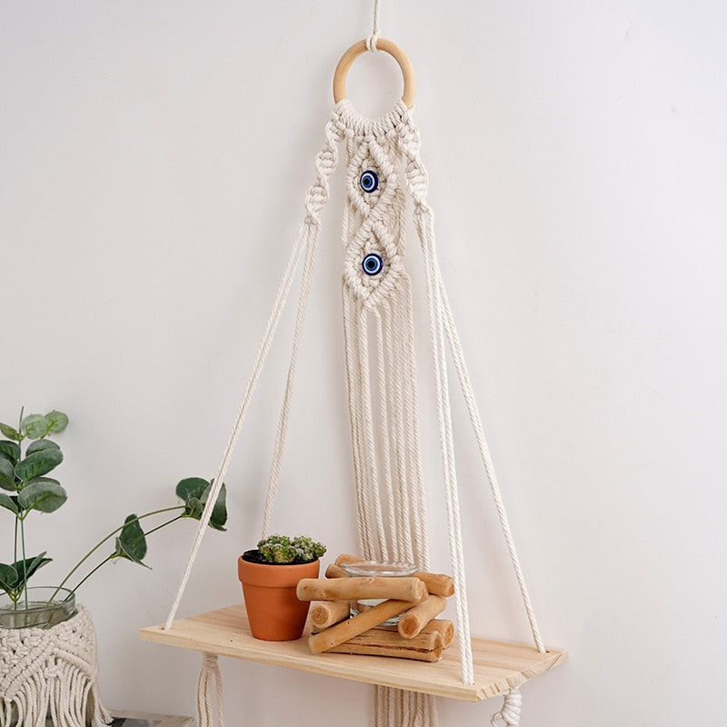 Evil Eye Wall Hanging Shelf