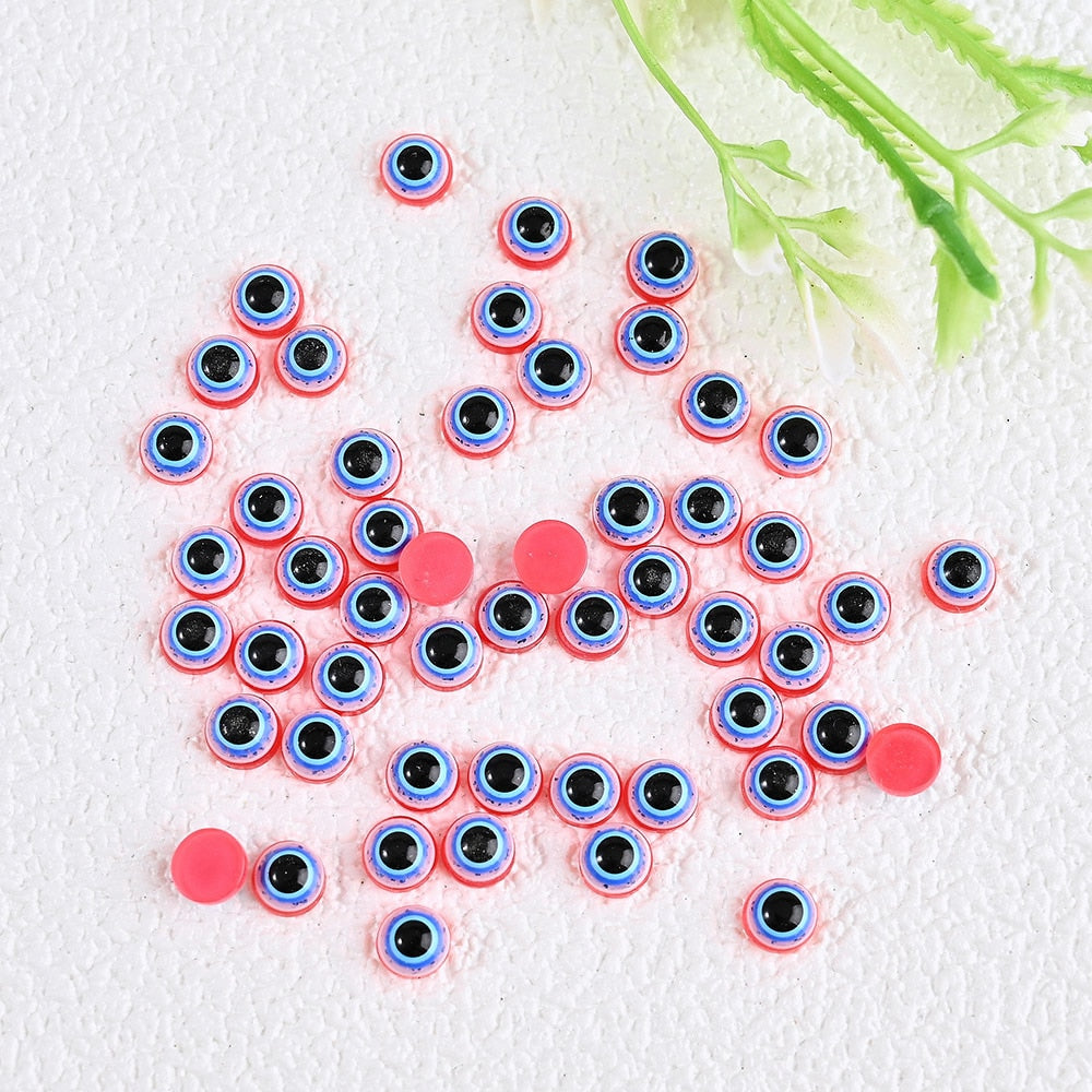 Evil Eye Rhinestones Nail Beads