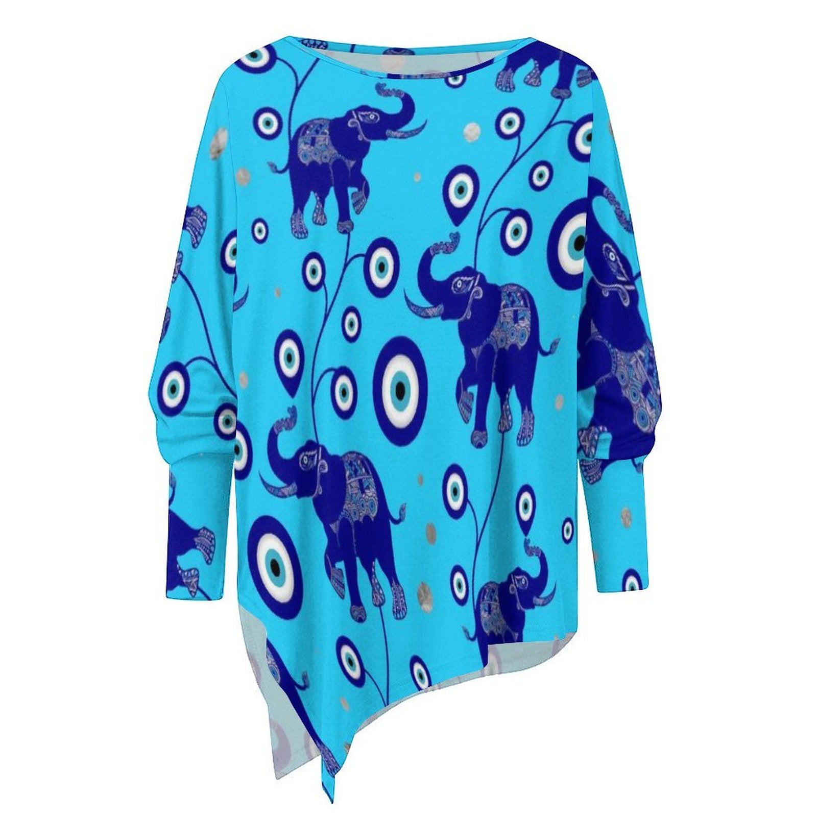 evil eye elephant print shirt