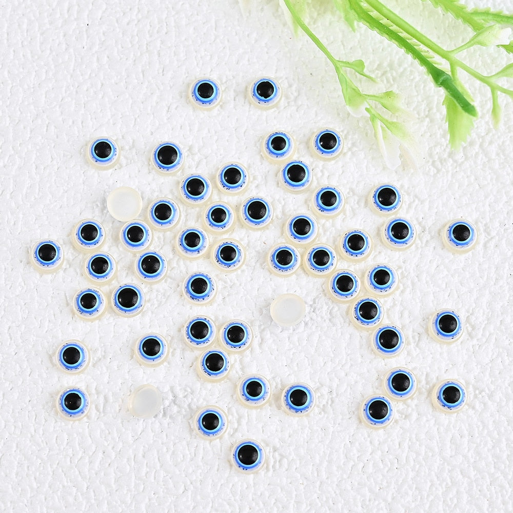 Evil Eye Rhinestones Nail Beads