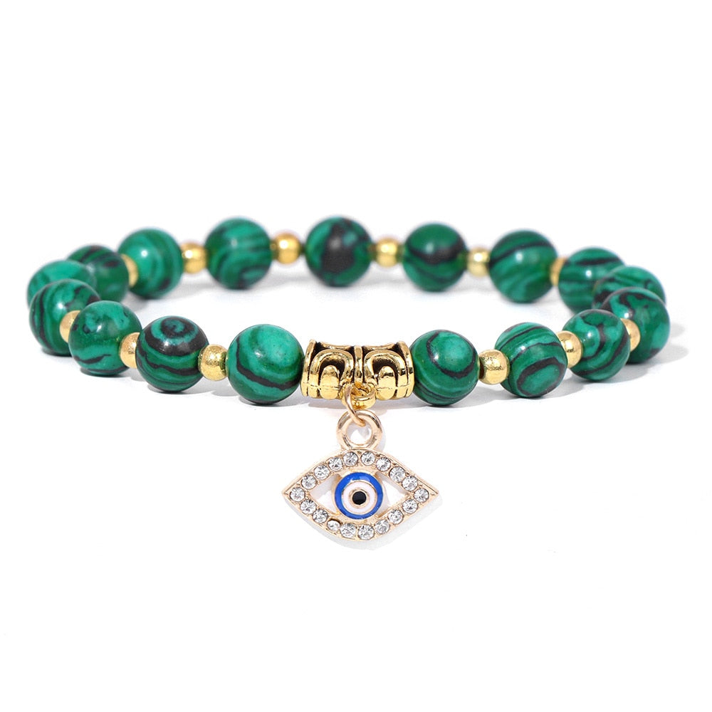 Talisman Evil Eye Charm Stone Bracelets