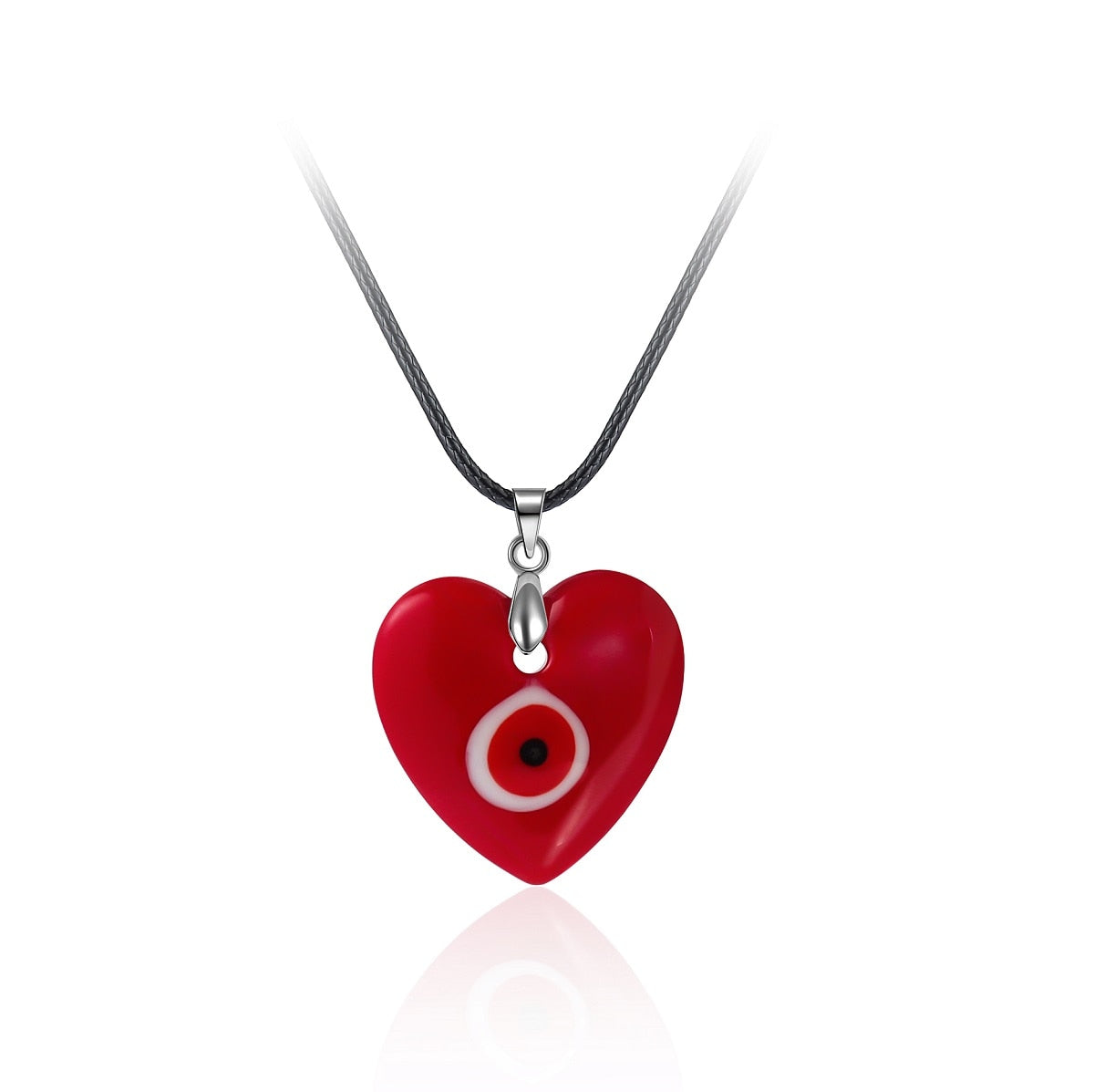 Glass Evil Eye Choker Necklace