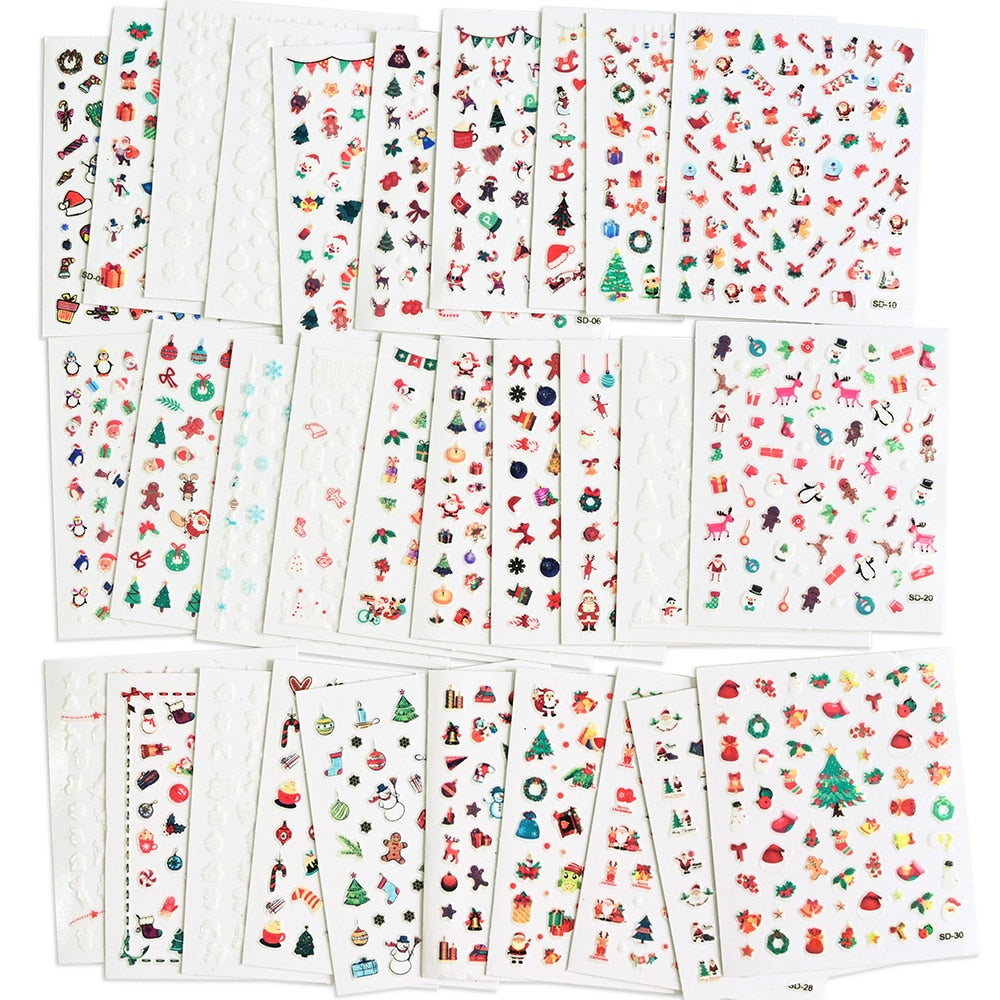 16Pcs Evil Eye Nail Art Stickers