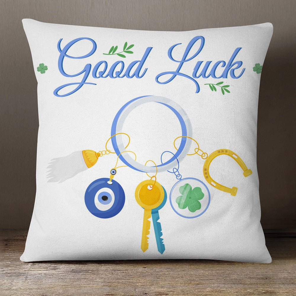 good luck evil eye pillow