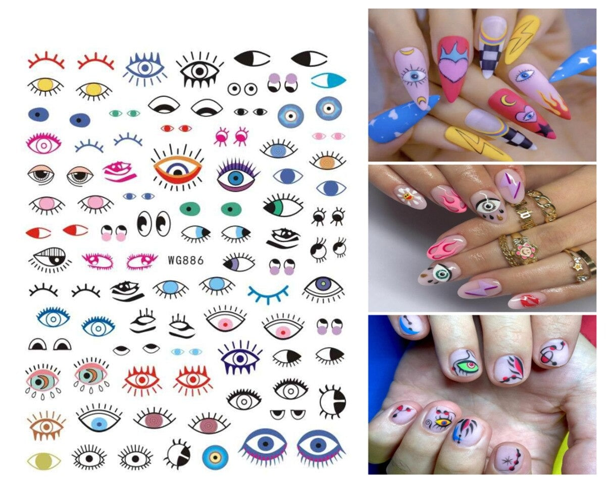 Evil Eye Nail Art Sticker