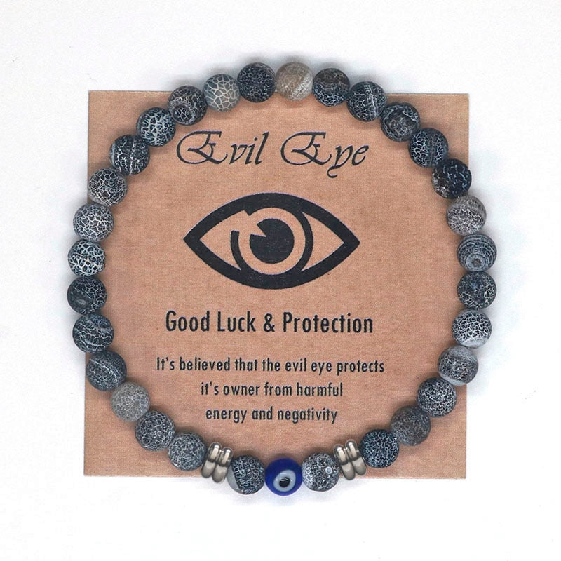 Turkish Evil Eye Precious Stone Bracelet
