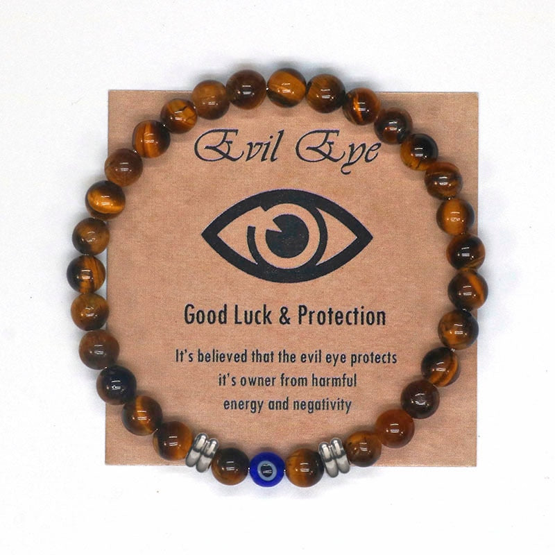 Turkish Evil Eye Precious Stone Bracelet